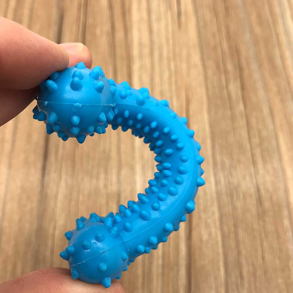 Thorn Bone Rubber Dog Bite Resistant Toy