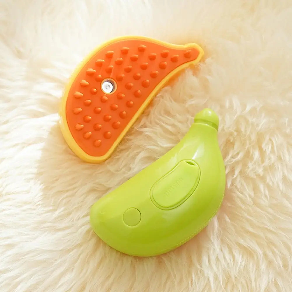 SteamClean™ Banana Pet Grooming Brush